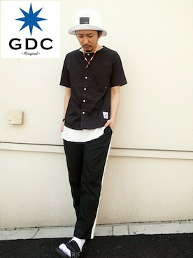 「ルームウェア」｜GDCTOKYO-MAH-bow-さん（メンズ・171cm）の春コーディネート