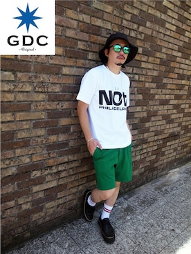 「hat」｜GDCTOKYO-MAH-bow-さん（メンズ・171cm）の夏コーディネート