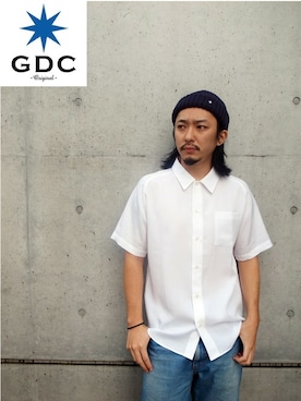 「GDC（ジーディーシー）のアイテム」を使った、GDCTOKYO-MAH-bow-さん（メンズ・171cm）の秋コーディネート