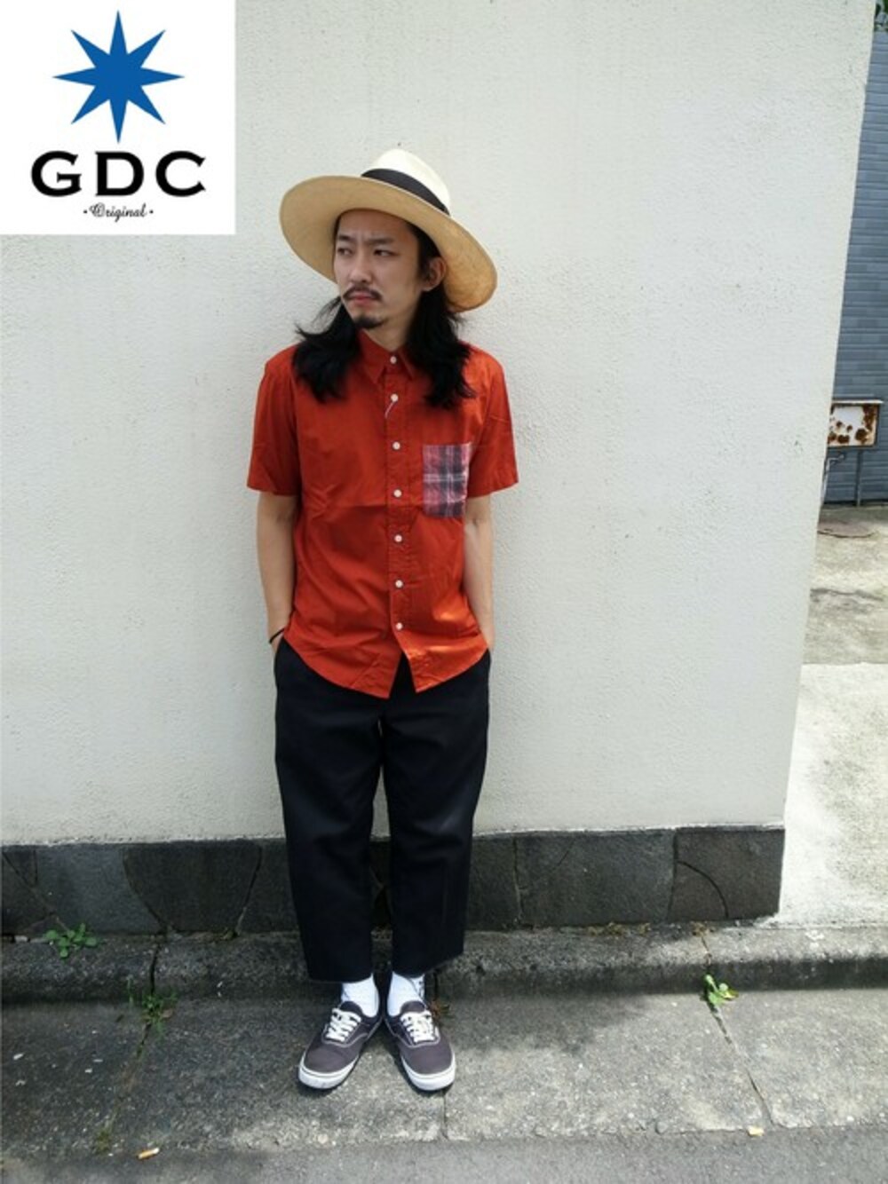 GDCTOKYO-MAH-bow-さんの「WIDE PANAMA HAT（GDC）」を使ったコーディネート