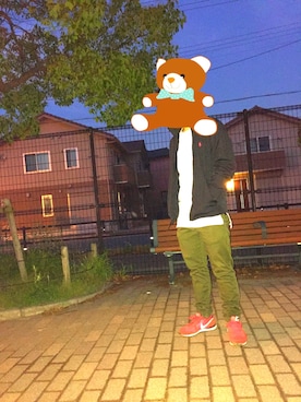 「ラルフローレン」｜「アイテム（ナイロンジャケット）」を使った、ぐっちょんさん（メンズ・162cm）の春コーディネート