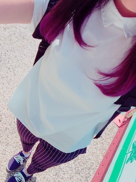 「お買い物」｜「アイテム（その他）」を使った、まいさん（レディース・160cm）の夏コーディネート