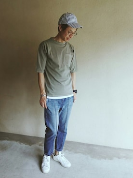 「Lightning Bolt（ライトニングボルト）のアイテム（帽子）」を使った、Keikiさん（メンズ・176cm）の夏コーディネート