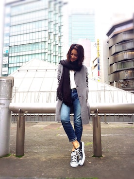 「Regalect（リガレクト）のアイテム」を使った、TAKAKOさん（レディース・166cm）の秋コーディネート