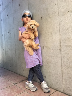 「Abercrombie&Fitch（アバークロンビーアンドフィッチ）のアイテム」を使った、MOCOさん（キッズ・120cm）の春コーディネート