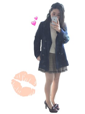 「STRAWBERRY-FIELDS（ストロベリーフィールズ）のアイテム（パンプス）」を使った、ぶこさん（レディース・150cm）の春コーディネート