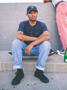 「hat」｜CRVEさん（メンズ・168cm）の秋コーディネート