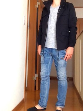 のぶさん（メンズ・167cm）の春コーディネート