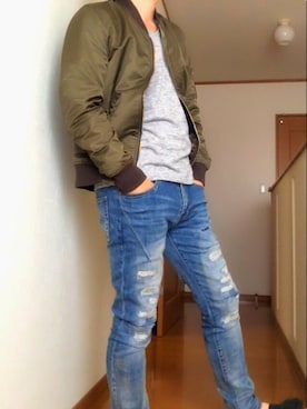 のぶさん（メンズ・167cm）の春コーディネート