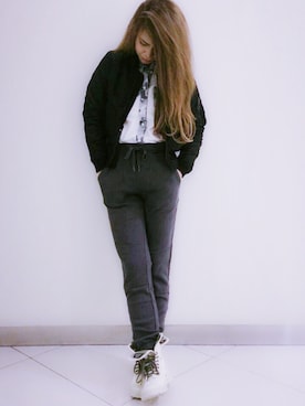 「ハイカット」｜「アイテム（ジャケット/アウター）」を使った、MURATA AYAKOさん（レディース・158cm）の夏コーディネート