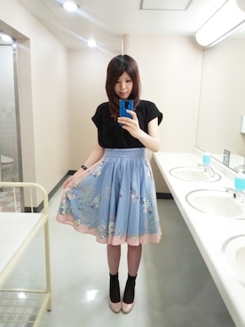 「モヤモヤ」｜かちょさん（レディース・163cm）の夏コーディネート