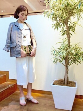 「SHIPS for women」｜大内さん（レディース・161cm）の春コーディネート