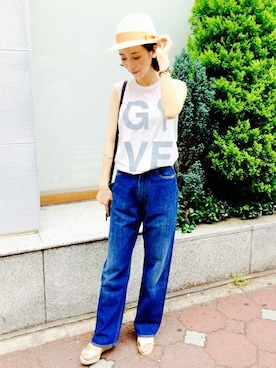 大内さん（レディース・161cm）の夏コーディネート