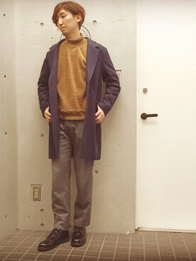 「アイテム（その他アウター）」を使った、松川竜道さん（メンズ・177cm・20代）の冬コーディネート