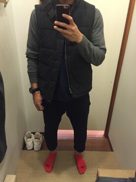 「アイテム（その他アウター）」を使った、そめやんさん（メンズ・185cm・20代）の冬コーディネート
