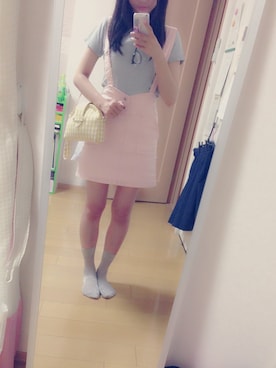 「UNIQLO Tシャツ」｜「アイテム（サンダル）」を使った、mikuさん（レディース・162cm）の夏コーディネート