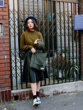 「베레모」｜김혜진さん（レディース・161cm）の秋コーディネート