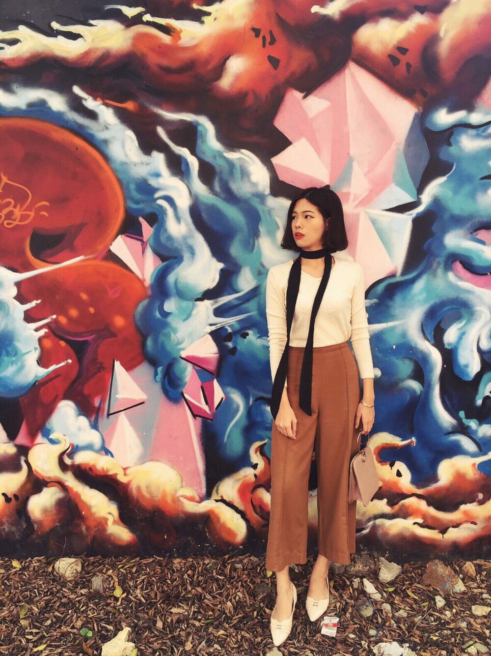 「ootd、ZARA、H&M、moussy、Merry Christmas」｜「ZARAのアイテム（マフラー、ブラック系）」を使った、三文鱼吃不吃さん（レディース・170cm）の冬コーディネートの1枚目の写真