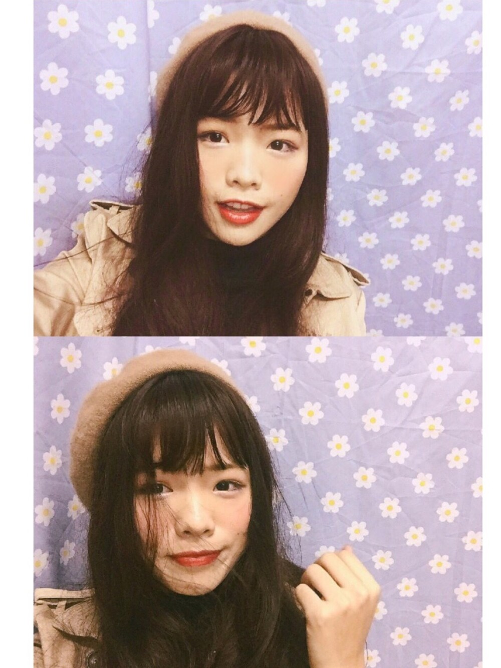 「SELFIE、supreme、女の子、UNIQLO、VANS、vintage、夏、秋のコーデ、冬、春」｜「BURBERRYのアイテム（ダウンジャケット/コート、ベージュ系）」を使った、三文鱼吃不吃さん（レディース・172cm）の冬コーディネートの1枚目の写真