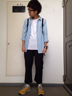 永瀬さん（メンズ・160cm）の秋コーディネート