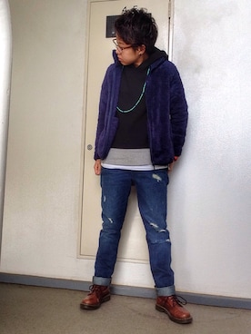 永瀬さん（メンズ・160cm）の冬コーディネート