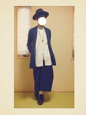 「Right-on（ライトオン）のアイテム（トレンチコート）」を使った、武田湧貴さん（メンズ・178cm）の冬コーディネート