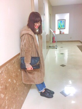 「school」｜「アイテム（その他アウター）」を使った、へ ろ さん（レディース・154cm）の秋コーディネート