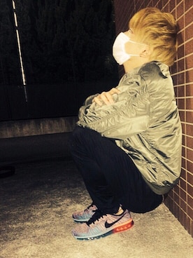 「黒ニット」｜RIさん（メンズ・170cm）の冬コーディネート