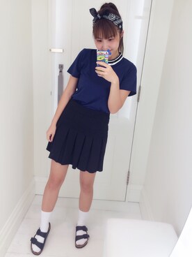 「moley（モレイ）のアイテム」を使った、Patsyさん（レディース・160cm）の夏コーディネート