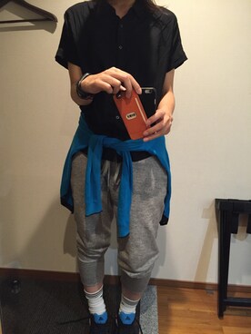 「adidas（アディダス）のオリジナルス 靴下3足セット [CREW SO SO 3P]（ソックス/靴下、ホワイト系）」を使った、ちはる さん（レディース・167cm）の秋コーディネート