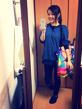 「PARADOX（パラドックス）のアイテム（バッグ）」を使った、Miizukiiさん（レディース・152cm）の秋コーディネート