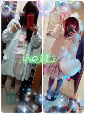 「Nile PERCH（ナイルパーチ）のアイテム（ジャケット/アウター）」を使った、🍬フユ🍬さん（レディース・158cm）の冬コーディネート