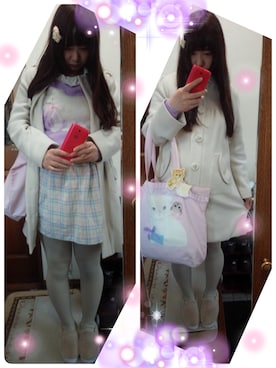 「Nile PERCH（ナイルパーチ）のアイテム（バッグ）」を使った、🍬フユ🍬さん（レディース・158cm）の冬コーディネート