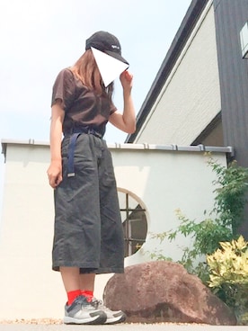 「コロンビア」｜「アイテム（ワンピース/ドレス）」を使った、みんとさん（レディース・151cm）の夏コーディネート