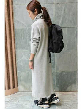 「IENA（イエナ）のアイテム（ワンピース/ドレス）」を使った、Woodyさん（レディース・160cm）の秋コーディネート