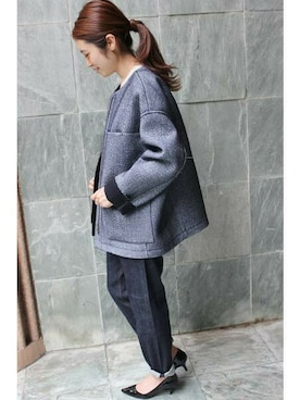 「IENA（イエナ）のアイテム（シューズ）」を使った、Woodyさん（レディース・160cm）の冬コーディネート