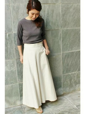 「IENA（イエナ）のアイテム（パンツ）」を使った、Woodyさん（レディース・160cm）の春コーディネート