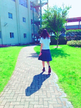 「学校」｜「アイテム（その他）」を使った、Sさん（レディース・170cm）の夏コーディネート