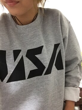 「OPENING CEREMONY（オープニングセレモニー）のアイテム（スウェット）」を使った、mariさん（レディース・157cm）の冬コーディネート