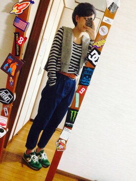 「#マリン」｜ヤマモトさん（レディース・166cm）の春コーディネート