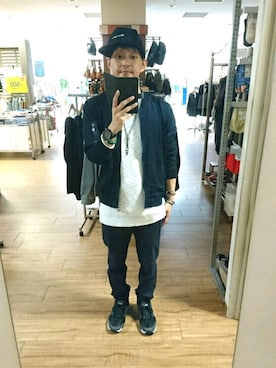 「ベレー帽推奨委員会」｜「アイテム（キャップ）」を使った、キヨキヨさん（メンズ・167cm）の秋コーディネート