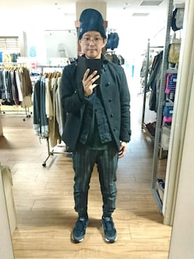 「ベレー帽推奨委員会」｜「アイテム（ニットキャップ/ビーニー）」を使った、キヨキヨさん（メンズ・167cm）の秋コーディネート