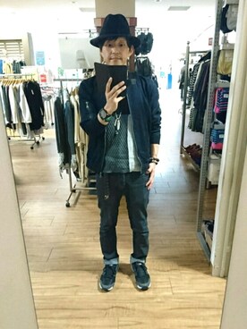 「ベレー帽推奨委員会」｜「アイテム（ミリタリージャケット）」を使った、キヨキヨさん（メンズ・167cm）の冬コーディネート