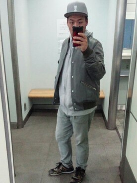 「Paul Smith（ポールスミス）のアイテム（ナイロンジャケット）」を使った、MOSTYさん（メンズ・175cm）の秋コーディネート