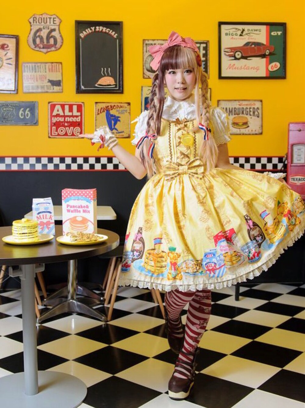 Angelic Prettyのワンピース（イエロー系）を使った人気