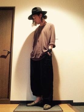 「Y's（ワイズ）のアイテム（アクセサリー）」を使った、Senosanさん（メンズ・166cm）の夏コーディネート