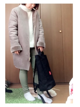 「Manhattan Portage」｜mossaaan*さん（レディース・146cm）の冬コーディネート
