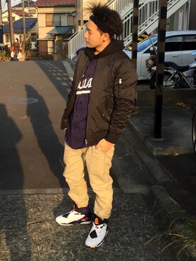 「STUSSY（ステューシー）のアイテム（その他）」を使った、学習卵さん（メンズ・170cm）の春コーディネート