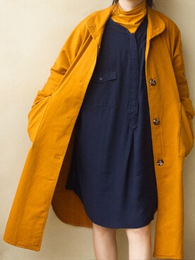 「アイテム（トレンチコート、ゴールド系）」を使った、SLFB_VINTAGEさん（レディース・152cm）の春コーディネート