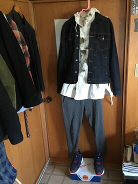「BIG SMITH（ビッグスミス）のアイテム（ジャケット/アウター）」を使った、みずさん（メンズ・173cm）の春コーディネート